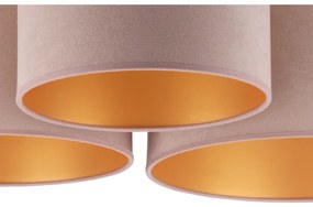 Duolla - Plafoniera ROLLER TRIO 3xE27/60W/230V marrone