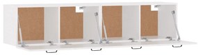 Mobili Parete 2 pz Bianco 60x36,5x35 cm Legno Multistrato