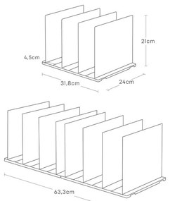 Organizer in plastica per borse set di 2 pz Smart - YAMAZAKI