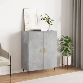 Credenza grigio cemento 69,5x34x90 cm in legno multistrato