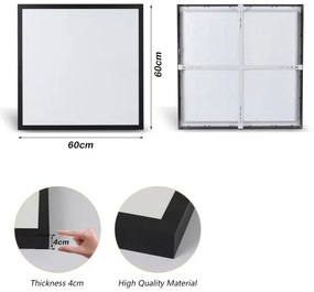 Brilagi - Lampada LED da bagno FRAME LED/50W/230V 3000/4000/6000K IP44 nero
