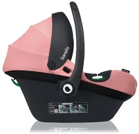 Lionelo - Seggiolino auto ASTRID i-Size 40-87 cm Rosa Corallo