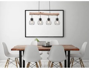 Globo 15326-4N - Lampadario a sospensione con filo MINA 4xE27/40W/230V