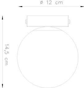 Sollux SL.1151 - Lampada da soffitto YOLI 1xG9/12W/230V nero