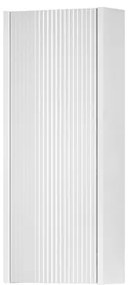 Pensile bagno Niwa laccato opaco bianco con vetro bianco, 1 anta apertura da sinistra P 17 x L 30 x H 78.5 cm