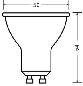 Lampadina LED VALUE PAR16 GU10/4,5W/230V 4000K 36° bianco - Osram
