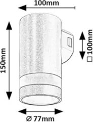 Rabalux 77211 - Applique da esterno a LED URFA LINE LED/9W/230V IP65 marrone