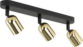 LED Faretto TOP 3xGU10/10W/230V nero/oro