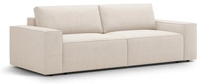 Divano letto in tessuto bouclé beige 247 cm Jodie - Micadoni Home