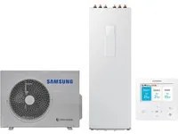 Pompa di Calore Aria-Acqua Splittata ClimateHub Samsung AE060RXEDEG/EU + Bollitore AE260RNWSEG/EU di 260 litri con Comando Incluso