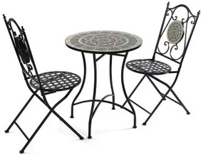 Tavolo con 2 sedie Versa Baffin 60 x 71 x 60 cm