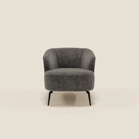 Renoa Poltroncina dall'eleganza moderna in tessuto smacchiabile T24 antracite