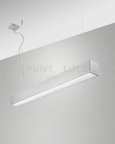 Turner sospensione alluminio led 29w 3000k 3470lm prismatic ip40  d...