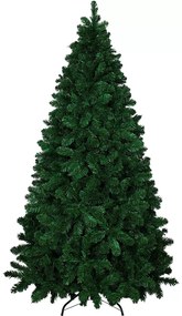 Albero Di Natale Artificiale Folto Effetto Realistico 438 Rami Ampia Chioma Montaggio Rapido E Facile Foglia Con Doppia Colorazione In PVC Abete Natalizio Con Base In Metallo (150 Cm)