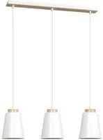 Lampada a Sospensione Bolero, Bianco, Acciaio, 66x100x14 cm, EPIKASA