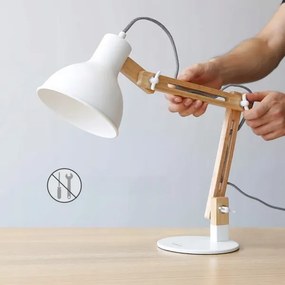 Lampada da tavolo 1xE27/40W/230V bianca