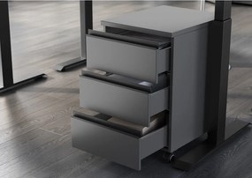 Armadietto color antracite su ruote 40x63x50 cm Bedano – Germania