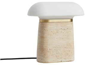 Woud - Nova Lampada da Tavolo Ivory Travertine/Opal Woud