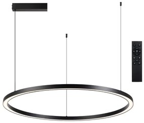 Brilagi - Lampada LED dimmerabile a sospensione su cavo PORTOFINO LED/60W/230V Ø 80 cm nero +telecomando