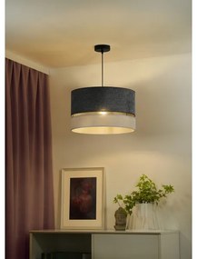 Duolla - Lampadario a sospensione con filo DOUBLE 1xE27/15W/230V diametro 40 cm grigio