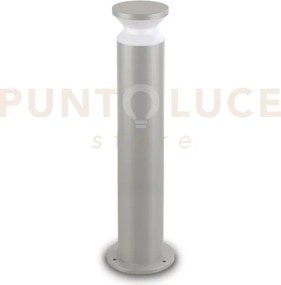 Torre paletto 1 luce attacco e27 80cm ip65 grigio