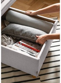 Poggiapiedi grigio chiaro Simon - Miuform