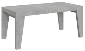 Tavolo allungabile Naxy made in italy itamoby in diverse dimensioni e finiture, Cemento / 90x180/284 cm