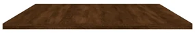 Mensole parete 4pz rovere marrone 100x50x1,5 legno multistrato