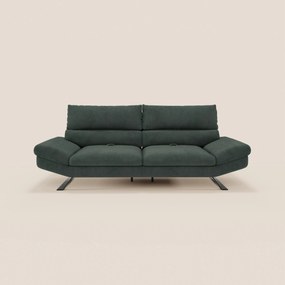 Eclipse Divano dal design moderno 2 e 3 posti con schienali traslanti - piedini alti in elegante microfibra smacchiabile T11