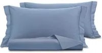 Parure copripiumino matrimoniale raso blu SmartDecoHome