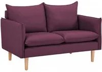 Divano 2 posti stile scandinavo in Tessuto cm 130x84x82 - LEO Colore: Viola