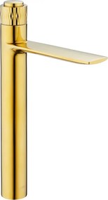 Mexen Zero+ rubinetto alto per lavabo, oro - 71610-50