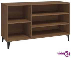 vidaXL Scarpiera Rovere Marrone 102x36x60 cm in Legno Multistrato