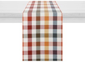 Runner a quadretti 40x140 cm in cotone