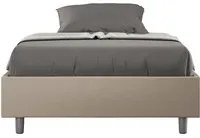 Letto 1 Piazza e Mezzo Sommier 120x210 cm Senza Rete Azelia Tortora