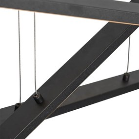 Lampada a sospensione nera incl. LED dimmerabile a 3 livelli 6 luci - Jolanta