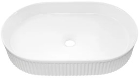 COMAD BEYOND 3 WHITE (E-6531) - Lavabo da appoggio BEYOND 56x36 cm bianco lucido