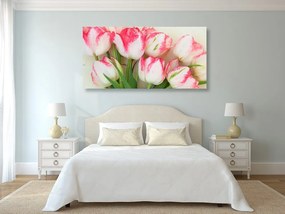Quadro su tela – Tulipani con tocco primaverile