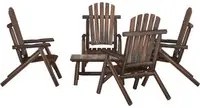 Set Divani da Giardino 5 pz in Legno Massello di Abete 3185520