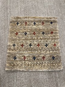 Gabbeh Tappeto 40 x 40 Grigio (Iran) Annodato A Mano