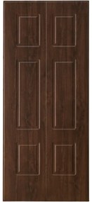 Pannello per porta blindata rivestito melamina pvc noce L 90.7 x H 210 cm, Sp 7 mm