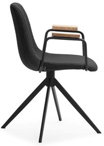 Set di sedie da pranzo nere in un Set di Tali - Marckeric