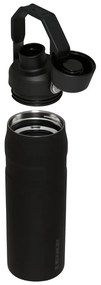 Bottiglia termica nera in acciaio inox 700 ml IceFlow™ Bottle Fast Flow Black – Stanley