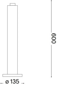 Ideal Lux - Lampada da esterno CLIO 1xE27/42W/230V 60 cm IP44 marrone