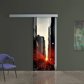 Anta per porta scorrevole Urban in vetro multicolore L 96 x H 215 cm sp.8 mm sinistra