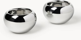 Set di 2 ciotole in metallo Polaris