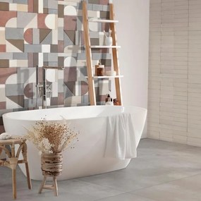 Piastrella da pavimento e rivestimento interno in gres porcellanato 75 x 150 cm rettificato multicolore opaco Ombra Decori Archi R9 traffico medio forte (pei 3/5) Sp. 9.5 mm 2.25 mq
