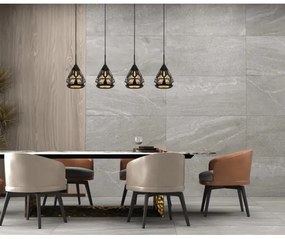 Globo 15889-4H - Lampadario a sospensione con filo HASSAN 4xE27/40W/230V