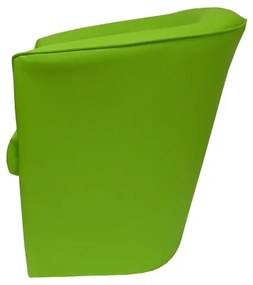Poltrona poltroncina VALENTINA in ecopelle in tinta unita VERDE CHIARO