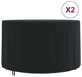 Coperture Per Mobili Da Giardino 2pz Ø 128x71 Cm 420d Oxford /